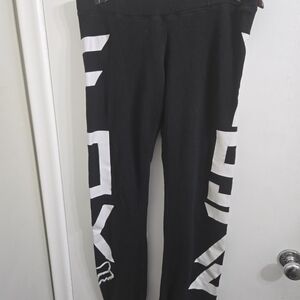 44.) Fox Black Knit Joggers